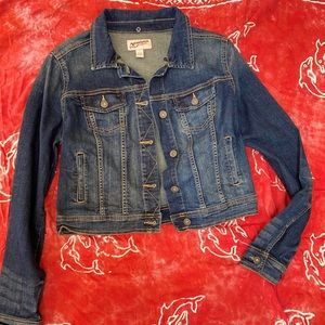 Large denim jacket